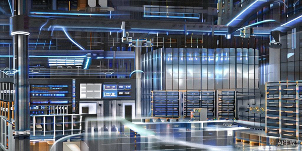 现代化智能仓储与物流分拣中心内部场景