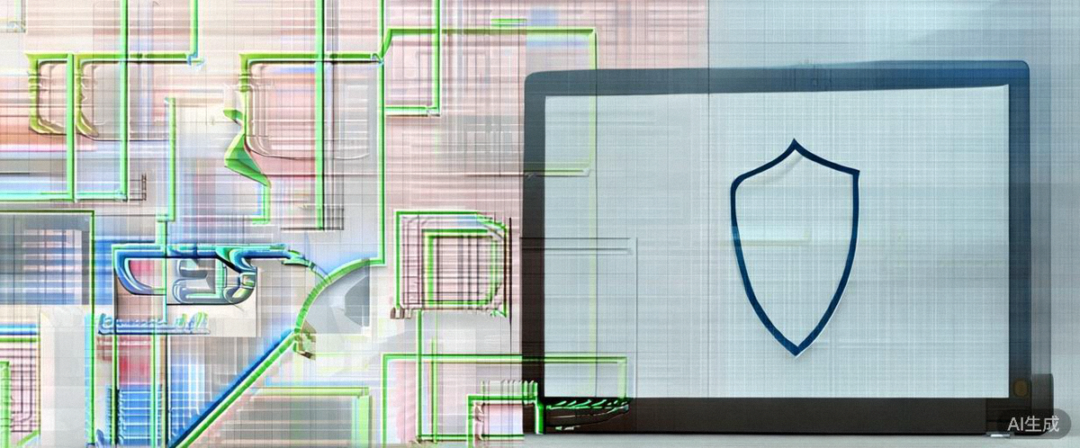 多种国际货币与笔记本电脑上的支付安全盾牌图标同框，象征跨境支付与风险管理