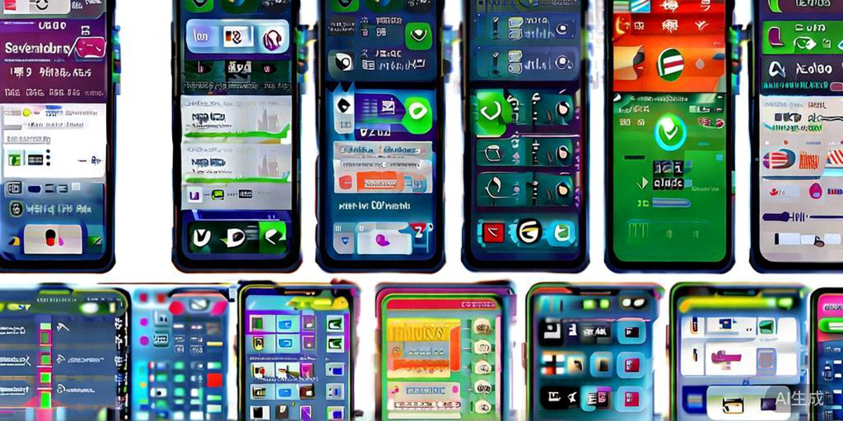 多台手机屏幕显示不同国家的社交媒体应用和支付成功界面