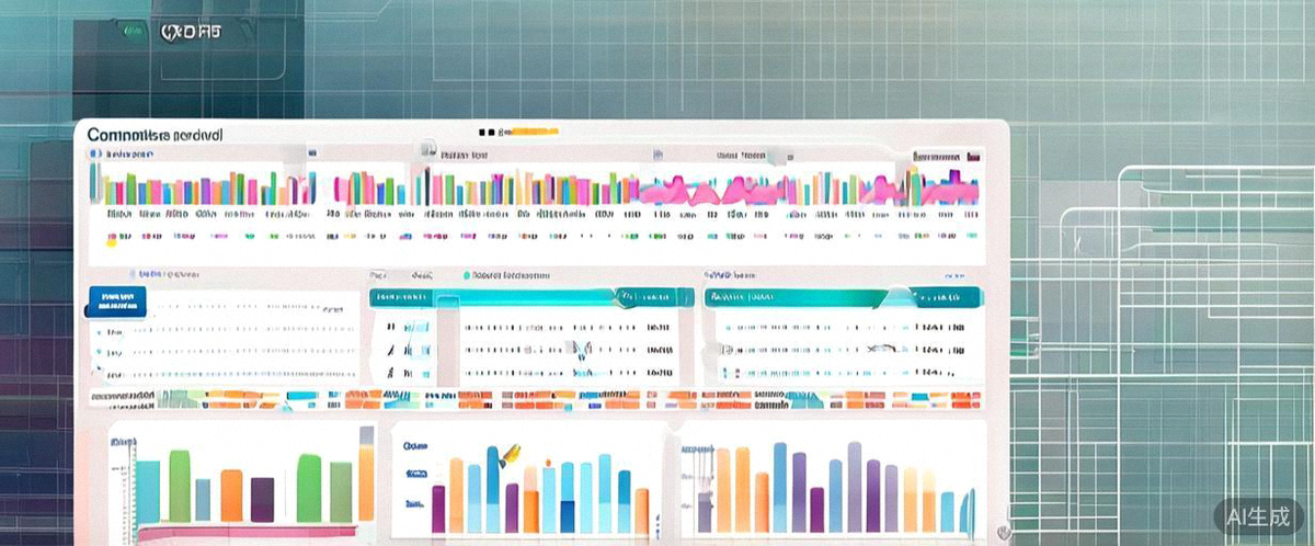 数据分析仪表盘展示竞品销量、评价与市场份额对比